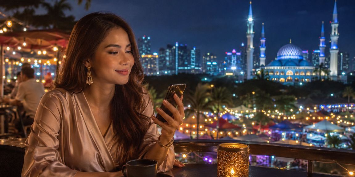 Pemain menggunakan telefon untuk bermain slot di cikgu88 Selangor